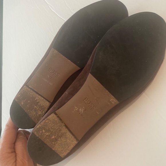 BOSS Brown Leather Suede Pumps - Picture 4 of 4